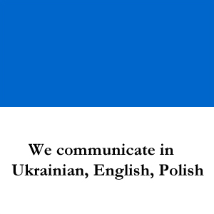 We communicate in Ukrainian, English, Polish